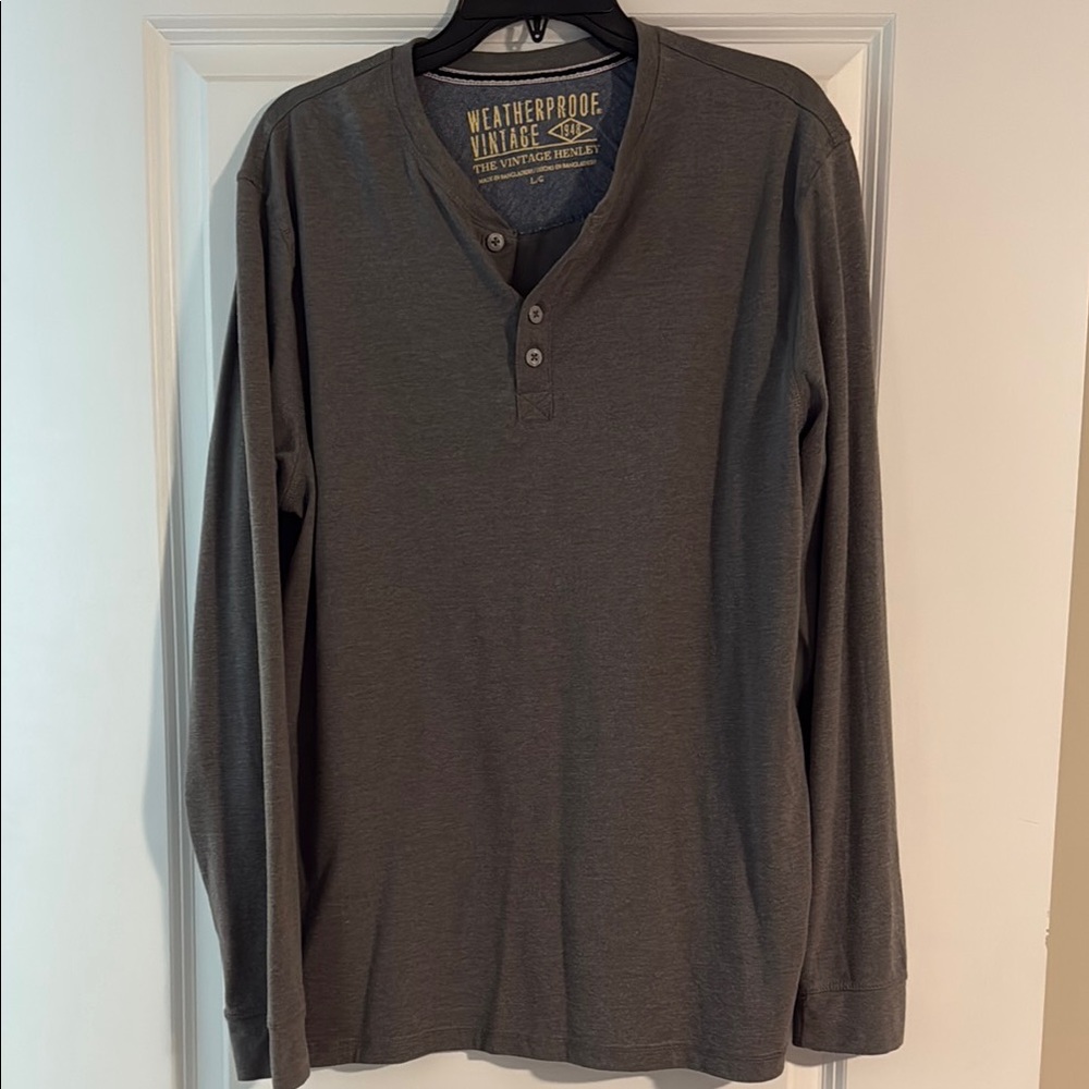 Weatherproof Gray Long Sleeve Tee